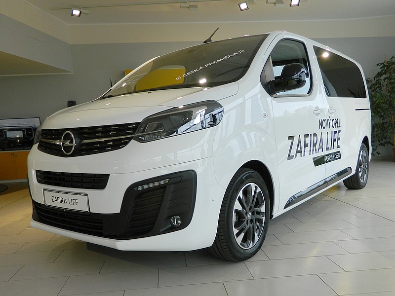 Nový Opel Zafira Life před startem